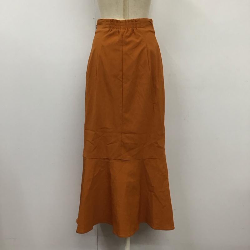 センスオブプレイスバイアーバンリサーチ SENSE OF PLACE by URBAN RESEARCH スカート ロングスカート AA26-25B012 ストレッチハイウエストマーメイドスカート M 無地 橙 / オレンジ /  レディース USED 古着 中古 10112963
