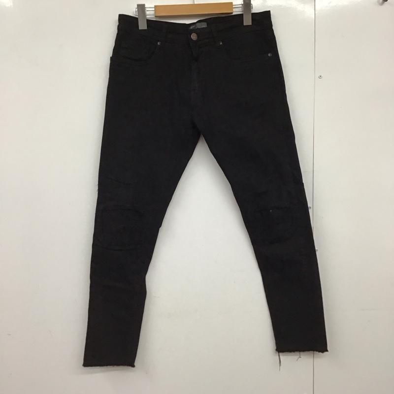 ザラ ZARA パンツ デニム、ジーンズ 42インチ 無地 黒 / ブラック /  メンズ USED 古着 中古 10149728