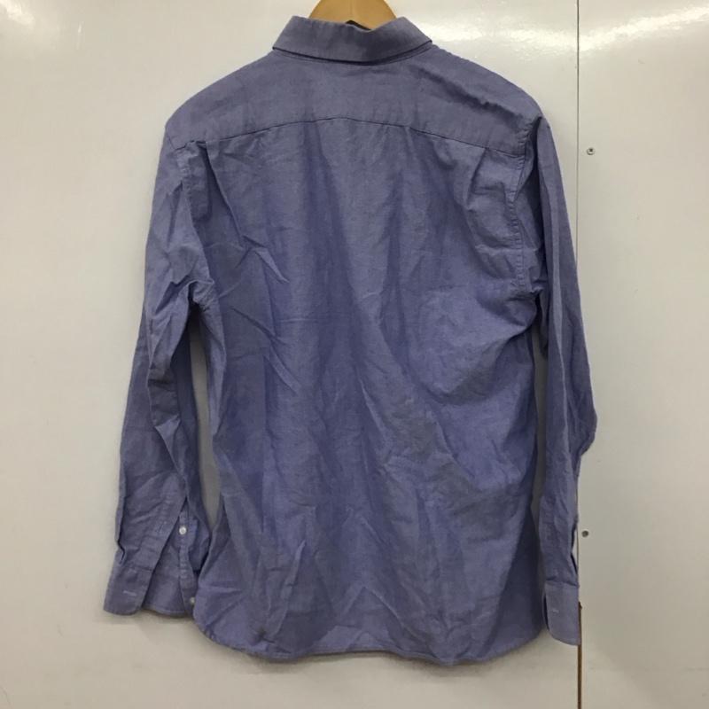 ハオミン Haoming シャツ、ブラウス 長袖 長袖シャツ 無地シャツ カラーシャツ ボタンダウンシャツ デニムシャツ L 刺繍 インディゴ / インディゴ /  メンズ USED 古着 中古 10140727