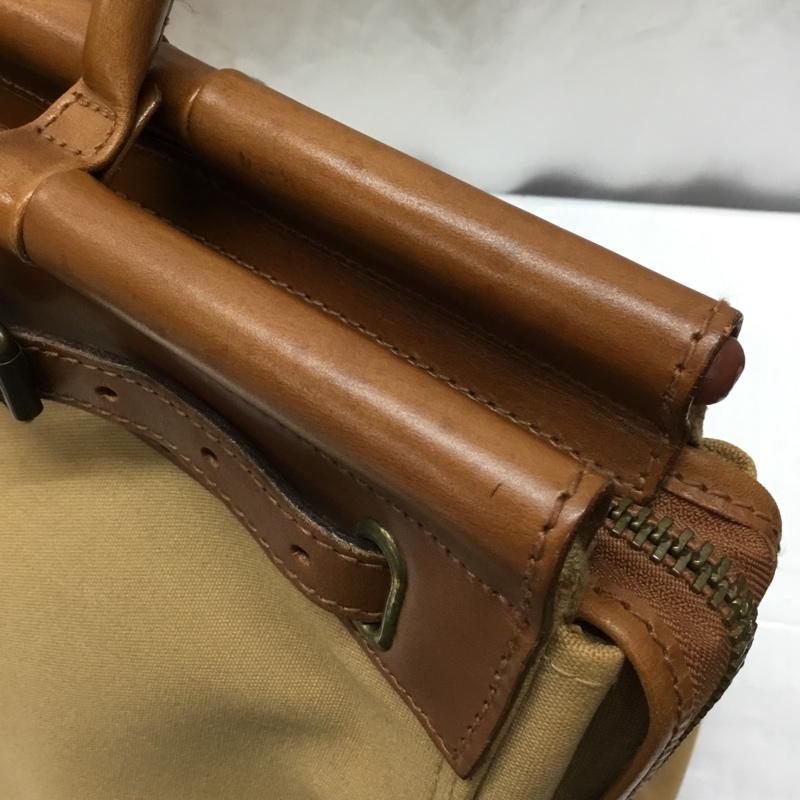 ポロラルフローレン POLO RALPH LAUREN トートバッグ トートバッグ SI PT14 キャンバス レザー ロゴ、文字 茶 / ブラウン / X ベージュ / ベージュ /  メンズ USED 古着 中古 10120911