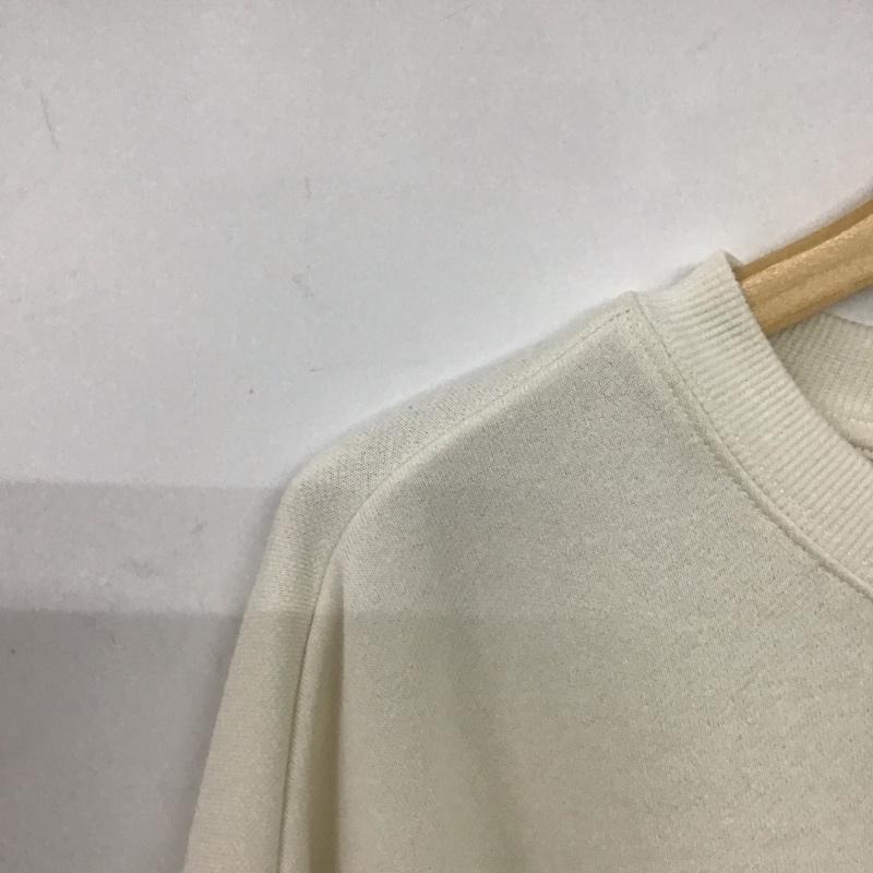 ローリーズファーム LOWRYS FARM トレーナー 長袖 長袖スウェット クルーネックカットソー トレーナー FREE ロゴ、文字 アイボリー / アイボリー /  レディース USED 古着 中古 10145434