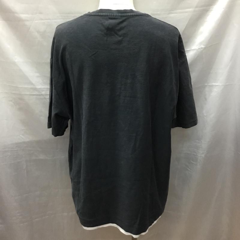 ザラ ZARA Tシャツ 半袖 1165 300 833 クルーネック HEAVY COTTON XL 無地 黒 / ブラック / X 白 / ホワイト /  メンズ USED 古着 中古 10117177