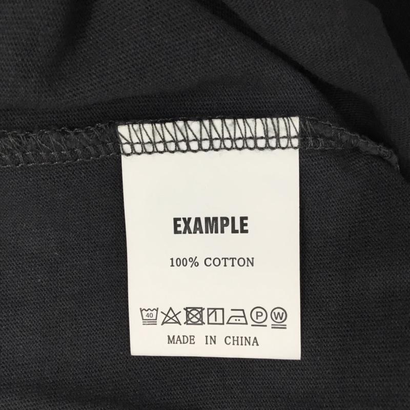 イグザンプル EXAMPLE Tシャツ 半袖 L ロゴ、文字 黒 / ブラック /  メンズ USED 古着 中古 10108732