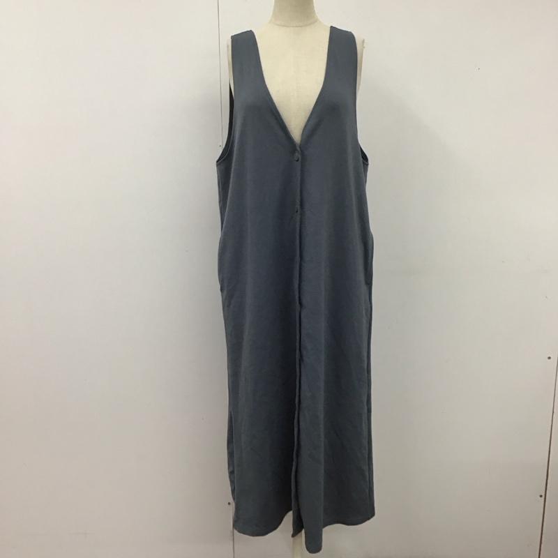 サマンサモスモスブルー Samansa Mos2 blue ワンピース ロングスカート 1106126 カットジャンスカ タグ付き FREE 無地 青 / ブルー /  レディース USED 古着 中古 10123055