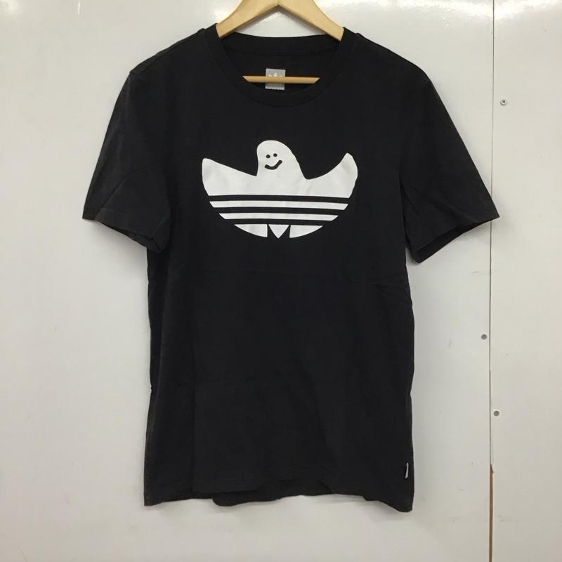 アディダス adidas Tシャツ 半袖 dh3900 MarkGonzalesSOLIDSHMOOTEE シュムーTシャツ プリントTシャツ L プリント 黒 / ブラック /  メンズ USED 古着 中古 10150352