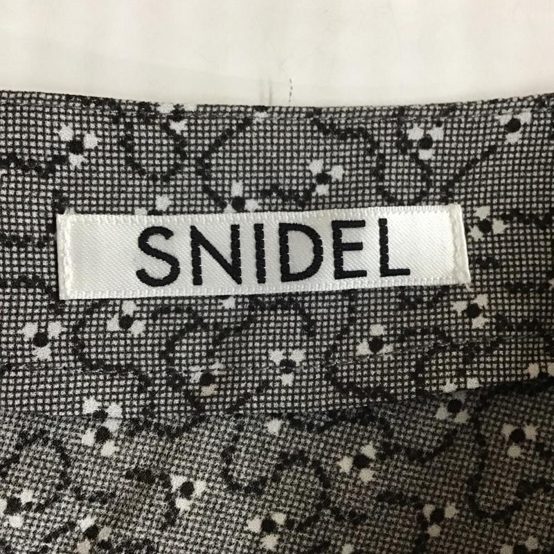 スナイデル SNIDEL ワンピース ロングスカート 半袖ロングワンピース 総柄 花柄 フレアスカート 0 総柄 灰 / グレー /  レディース USED 古着 中古 10113033