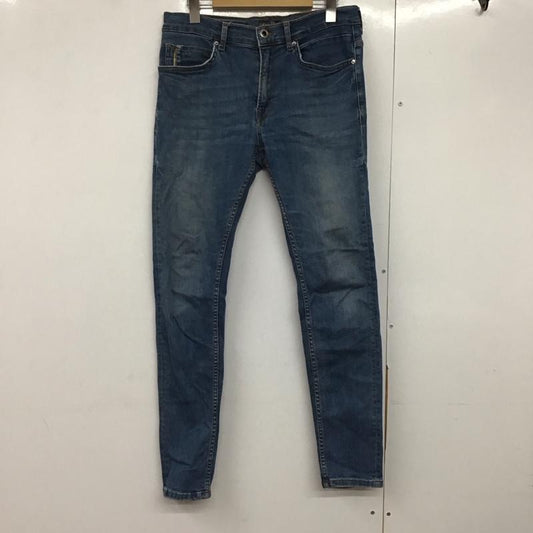 ザラメン ZARA MAN パンツ デニム、ジーンズ デニムパンツ スリムパンツ カジュアルパンツ ストレッチパンツ 42 無地 インディゴ / インディゴ /  メンズ USED 古着 中古 10140718