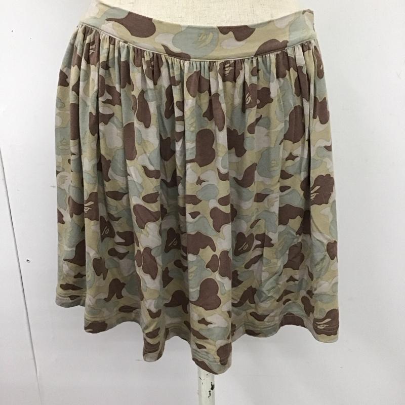 アベイシングエイプ A BATHING APE スカート ミニスカート XS 総柄 マルチカラー / マルチカラー /  レディース USED 古着 中古 10115092