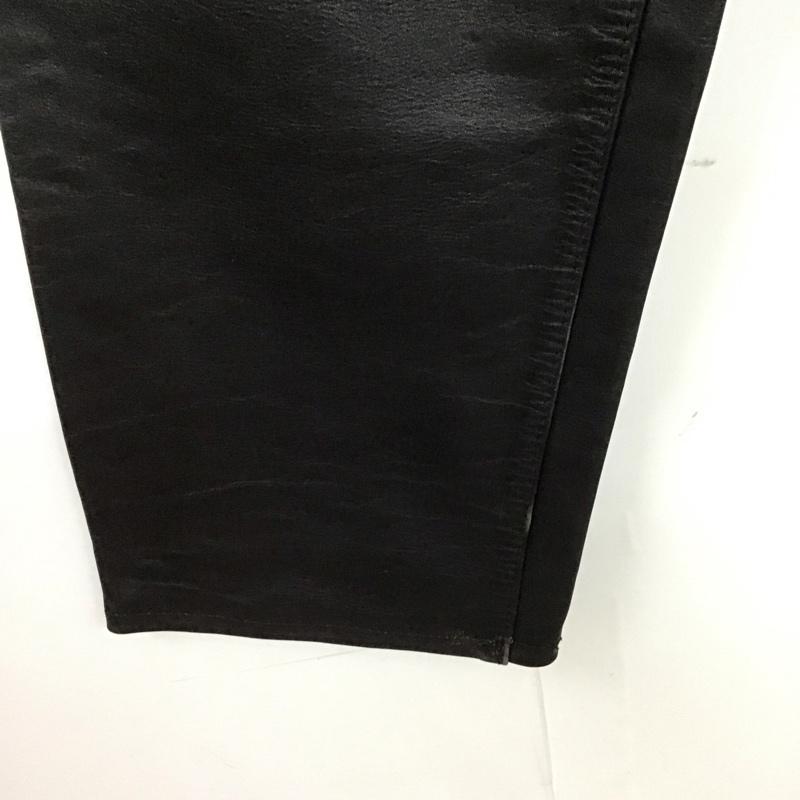 エアロレザー Aero Leather パンツ ワークパンツ、ペインターパンツ レザーパンツ スリムパンツ 29インチ 無地 黒 / ブラック /  メンズ USED 古着 中古 10126185