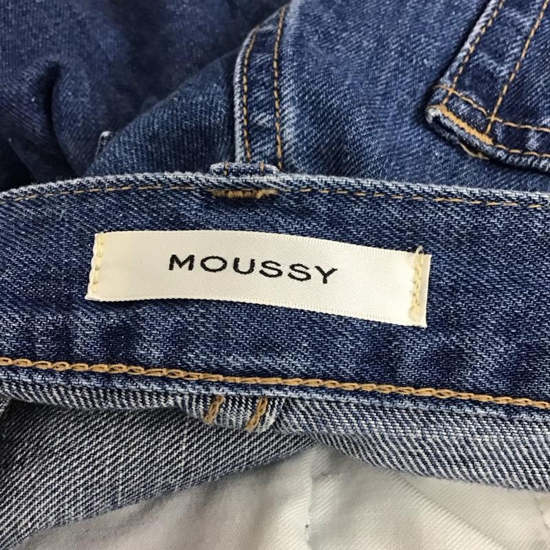 マウジー MOUSSY パンツ デニム、ジーンズ 010FSA11-0500-1 COTTON LINEN WIDE STRAIGHT 無地 青 / ブルー /  レディース USED 古着 中古 10112975