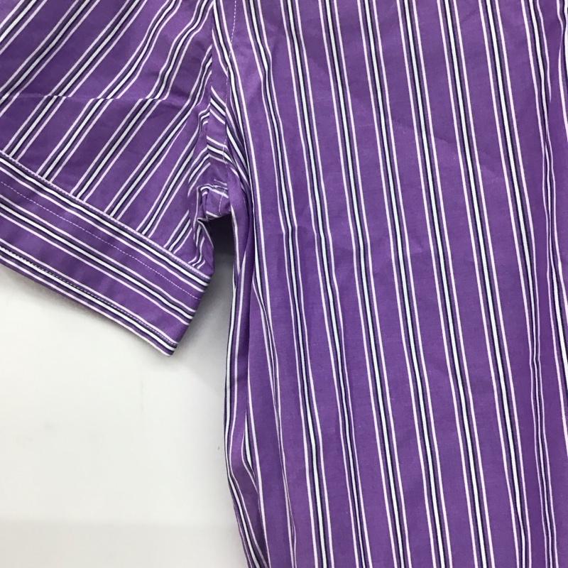 ラルフローレン RALPHLAUREN シャツ、ブラウス 半袖 KKWS022527 ストライプ 6 ワンポイント 紫 / パープル /  レディース USED 古着 中古 10144108