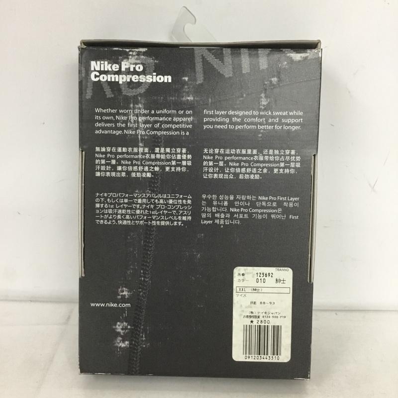 ナイキ NIKE ファッション小物 ファッション小物 125692 Pro Compression ボクサーパンツ 箱有 XXL ロゴ、文字 黒 / ブラック /  メンズ USED 古着 中古 10150198