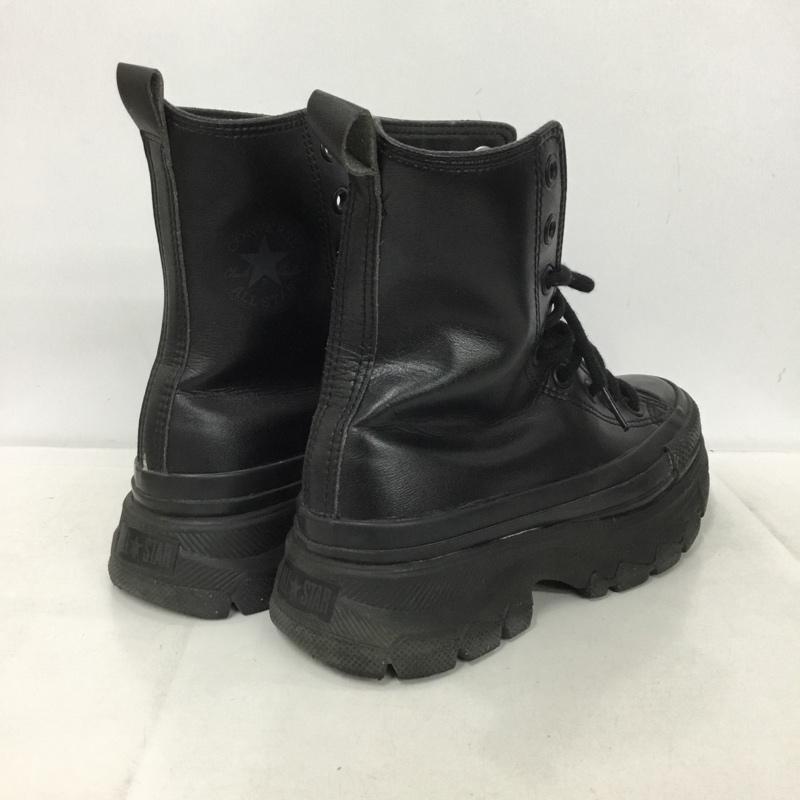 コンバース CONVERSE スニーカー スニーカー 1SD544 ALL STAR R TREKWAVE SL SHIN-HI 23.5cm 厚底 23.5cm ロゴ、文字 黒 / ブラック /  レディース USED 古着 中古 10148635