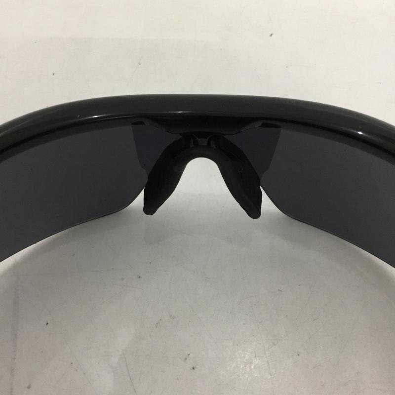 オークリー OAKLEY めがね・サングラス サングラス OO9182-01 RADARLOCK スポーツサングラス ミラーレンズ 箱有 ロゴ、文字 黒 / ブラック /  メンズ USED 古着 中古 10129369