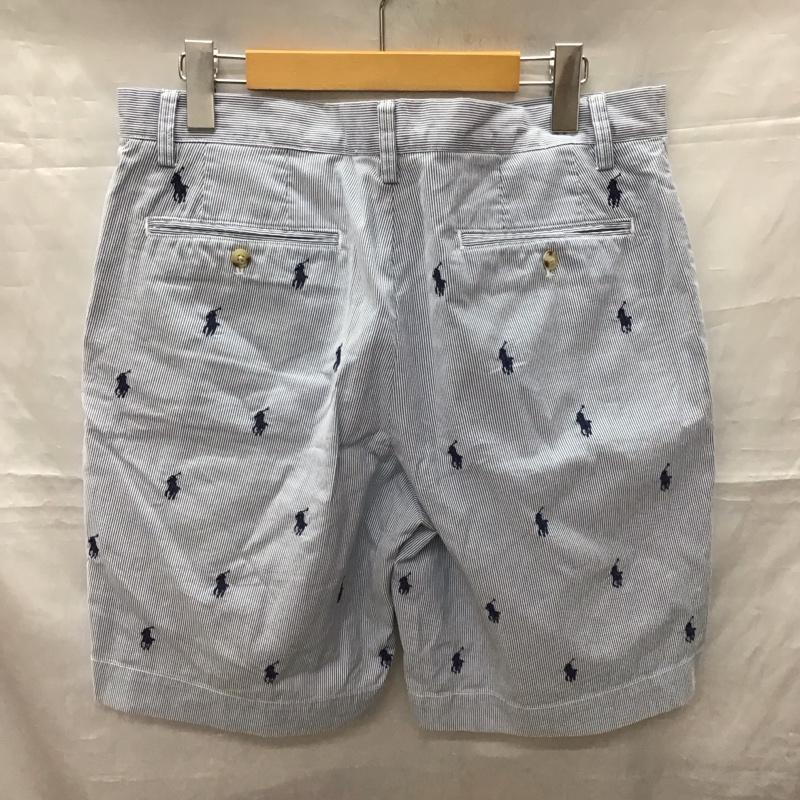 ラルフローレン RALPHLAUREN パンツ ショートパンツ ショートパンツ ハーフパンツ カジュアルパンツ 32インチ ストライプ 青 / ブルー /  メンズ USED 古着 中古 10117515
