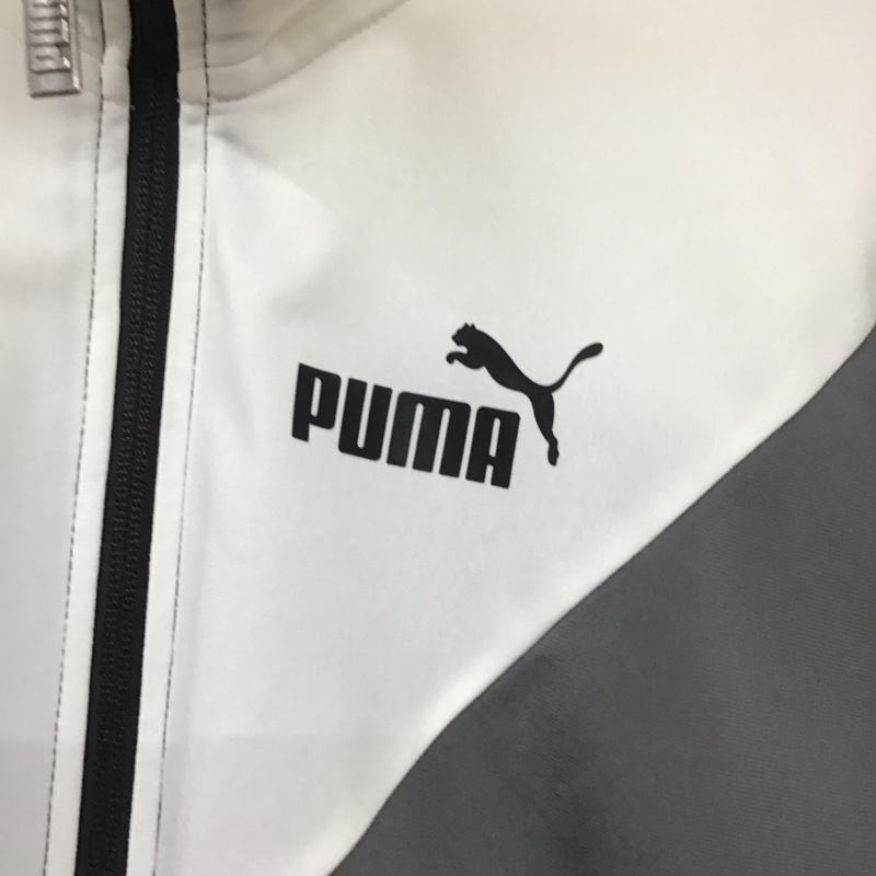プーマ PUMA ジャケット、上着 ジャケット、ブレザー 585318-01 M ロゴ、文字 白 / ホワイト / X 灰 / グレー / X 黒 / ブラック /  メンズ USED 古着 中古 10137011