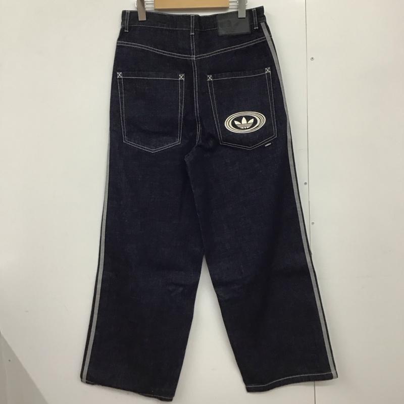 アディダスオリジナルス adidas originals パンツ デニム、ジーンズ ks6916 90sオルタナティブスポーツワイドレッグスケータージーンズ 31インチ ロゴ、文字 インディゴ / インディゴ /  メンズ USED 古着 中古 10150690