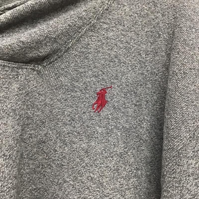 ポロラルフローレン POLO RALPH LAUREN パーカー 長袖 長袖パーカー プルオーバーパーカー スウェット XL ロゴ、文字 灰 / グレー /  メンズ USED 古着 中古 10141766