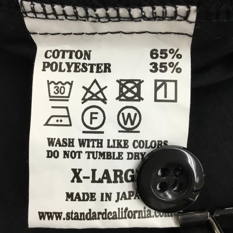 スタンダード カリフォルニア STANDARD CALIFORNIA シャツ、ブラウス 半袖 Baseball Shirt ベースボールシャツ XL ロゴ、文字 黒 / ブラック / X 橙 / オレンジ /  メンズ USED 古着 中古 10136535