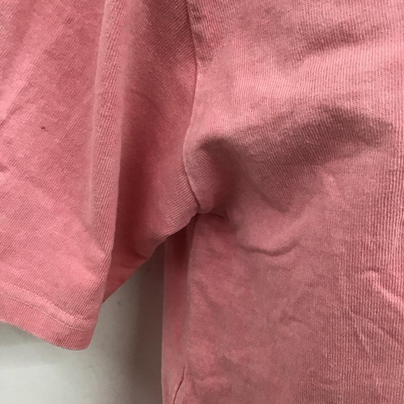 クラクト CLUCT Tシャツ 半袖 ロゴ、文字 X プリント 桃 / ピンク /  メンズ USED 古着 中古 10128349