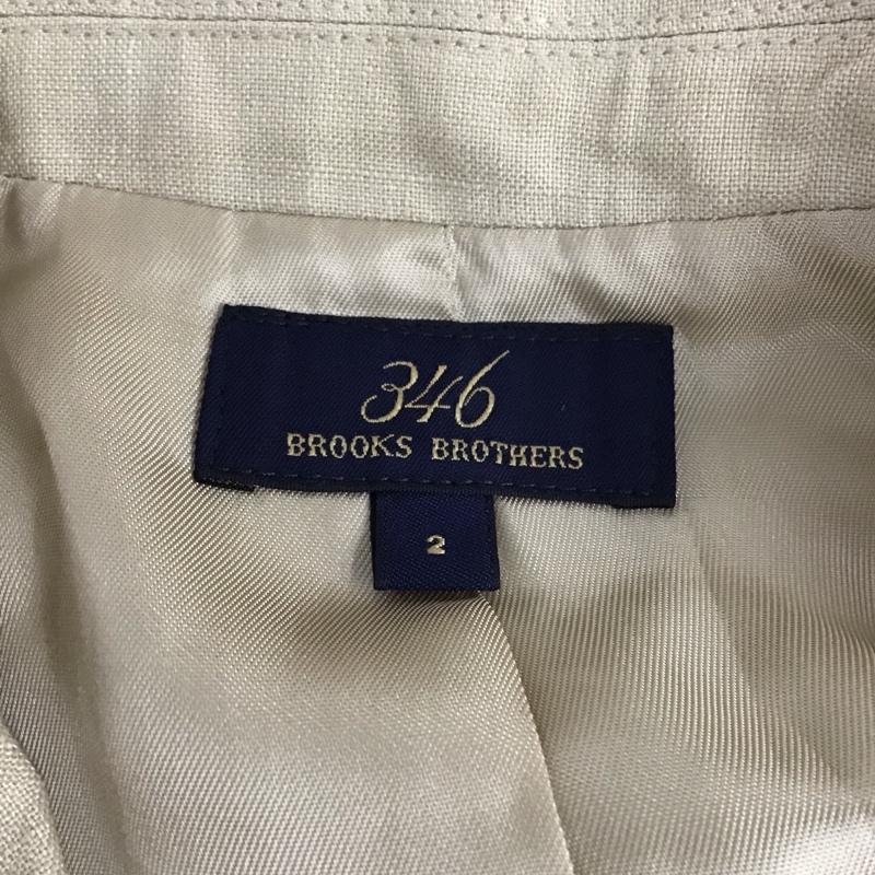 ブルックスブラザーズ BROOKS BROTHERS ジャケット、上着 ジャケット、ブレザー 346 麻 リネン 2 無地 ベージュ / ベージュ /  レディース USED 古着 中古 10123049