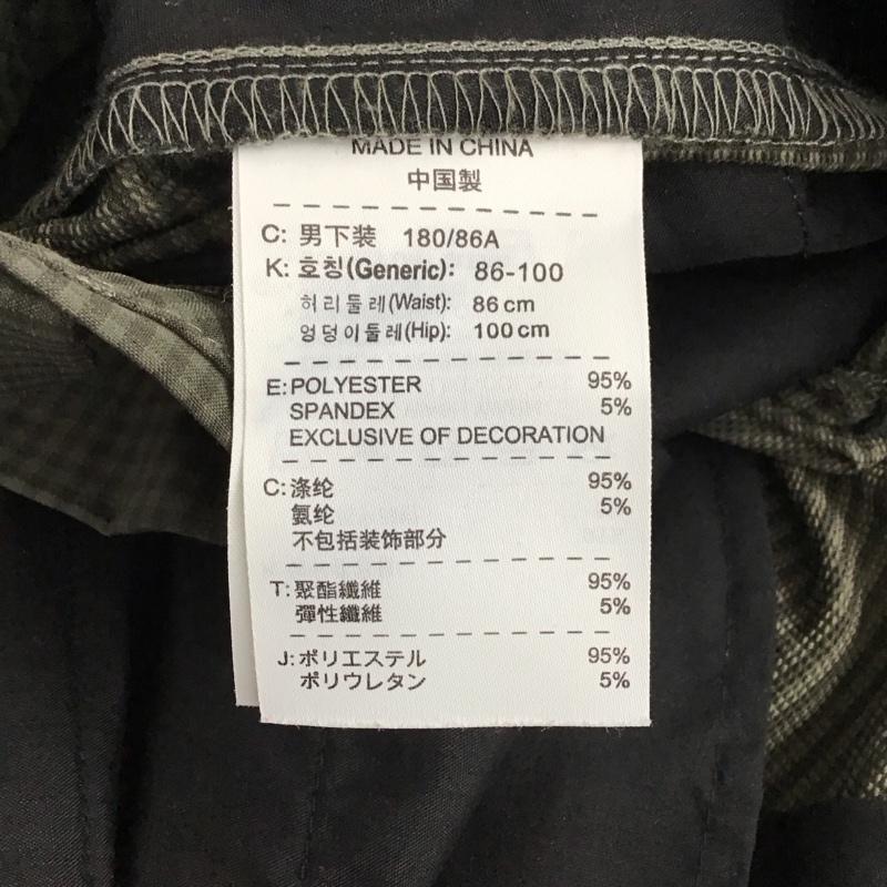 ナイキ NIKE パンツ スラックス スラックスパンツ ワイドパンツ センタータックパンツ golf XL チェック カーキ / カーキ /  メンズ USED 古着 中古 10149718