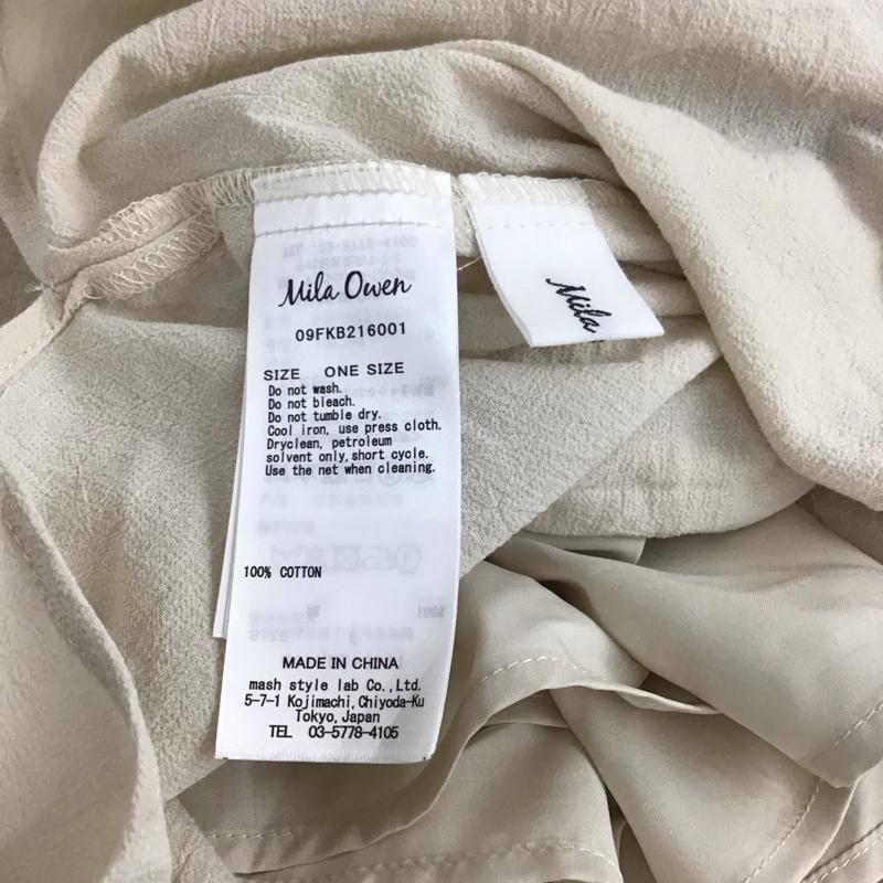 ミラオーウェン Mila Owen ワンピース ロングスカート 09FKB216001 ONE SIZE 無地 アイボリー / アイボリー /  レディース USED 古着 中古 10150548