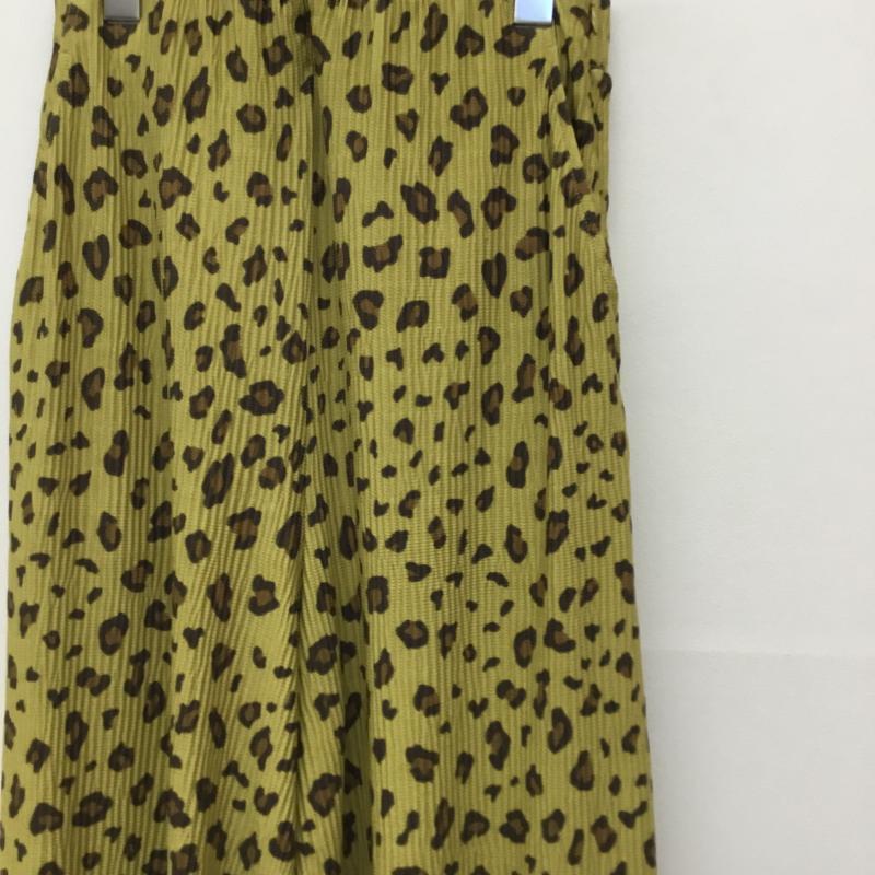 ジーナシス JEANASIS パンツ スラックス JS050734MW M 総柄 黄 / イエロー /  レディース USED 古着 中古 10134239