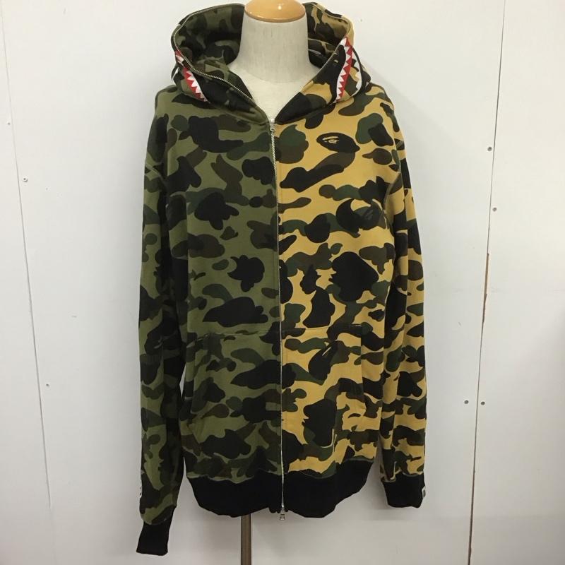 アベイシングエイプ A BATHING APE パーカー 長袖 ジップアップパーカー 長袖パーカー フード付きパーカー 長袖スウェット カモフラージュ柄・迷彩 マルチカラー / マルチカラー /  メンズ USED 古着 中古 10107412