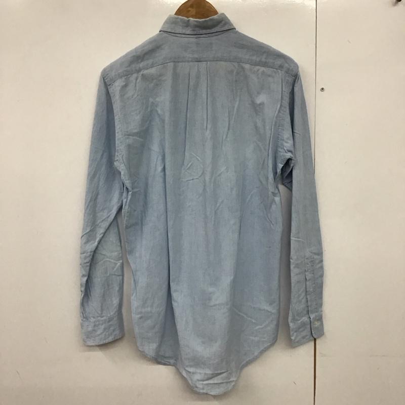 ポロバイラルフローレン Polo by RALPH LAUREN シャツ、ブラウス 長袖 長袖シャツ 無地シャツ カラーシャツ ボタンダウンシャツ デニムシャツ S ロゴ、文字 水色 / ライトブルー /  メンズ USED 古着 中古 10141506