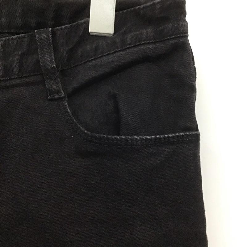 ノーアイディ NO ID. パンツ デニム、ジーンズ 436070-370p Cストレッチスキニーパンツ デニムパンツ ジーンズ スリムパンツ 3 無地 黒 / ブラック /  メンズ USED 古着 中古 10106549