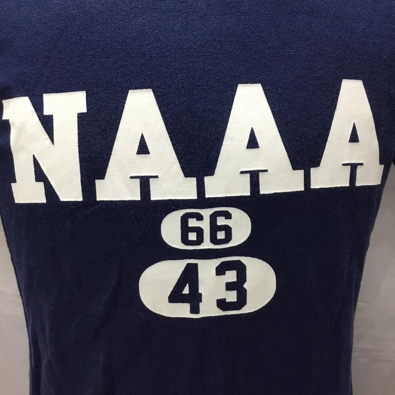 チャンピオン Campion Tシャツ 半袖 S プリント X ロゴ、文字 紺 / ネイビー /  メンズ USED 古着 中古 10112739