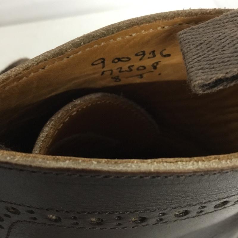 トリッカーズ Tricker s ブーツ ショートブーツ M2508 MALTON ウィングチップブーツ カントリーブーツ UK8 箱有  ダークブラウン / ダークブラウン /  レディース USED 古着 中古 10133910