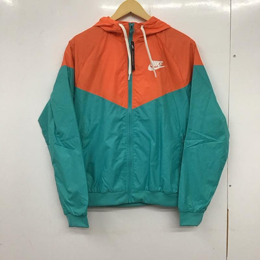 ナイキ NIKE ジャケット、上着 ジャンパー、ブルゾン ar3093-309 ナイロンジャケット ジップアップパーカー XL ロゴ、文字 橙 / オレンジ / X 水色 / ライトブルー /  メンズ USED 古着 中古 10134069