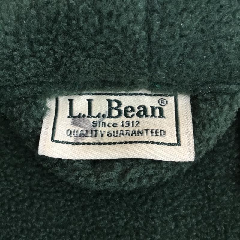 エルエルビーン L.L.Bean カーディガン 長袖 MR83 フリースガウンコート L 無地 緑 / グリーン /  メンズ USED 古着 中古 10142017