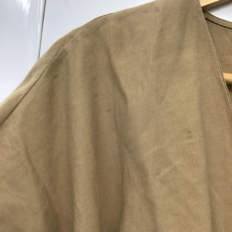 ザラ ZARA ワンピース ミニスカート 半袖ワンピース フレアスカート 前開き S 無地 ベージュ / ベージュ /  レディース USED 古着 中古 10128746
