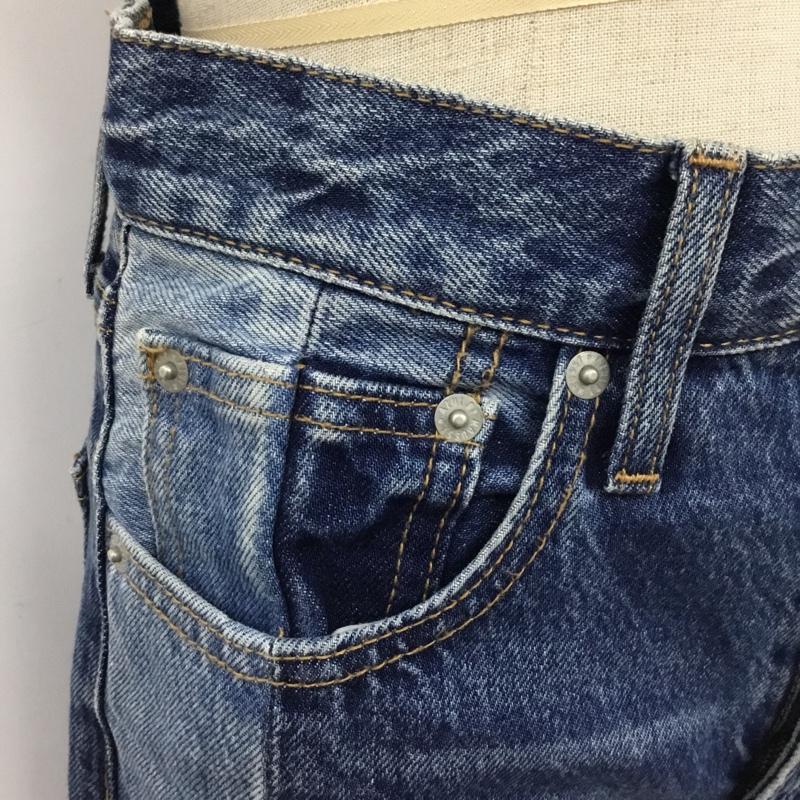 アズールバイマウジー AZUL BY MOUSSY パンツ デニム、ジーンズ 250CAH11-308G パッチワークデニムストレート デニムパンツ スリムパンツ S 無地 インディゴ / インディゴ /  レディース USED 古着 中古 10110102