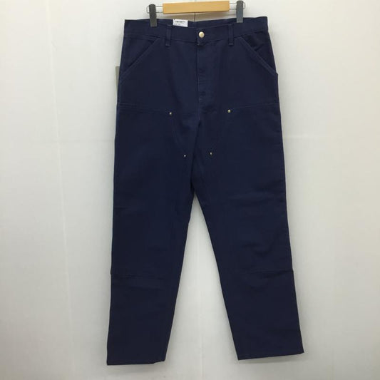 カーハートダブリューアイピー Carhartt WIP パンツ ワークパンツ、ペインターパンツ DOUBLE KNEE PANT I031501.01.02.32 33インチ 無地 紺 / ネイビー /  メンズ USED 古着 中古 10128838