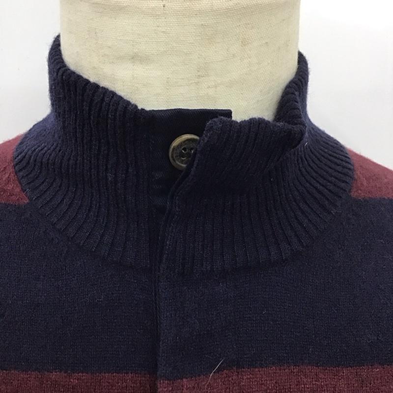 ブルックスブラザーズ BROOKS BROTHERS ニット、セーター 長袖 長袖ニットカットソー ニット セーター ヘンリーネックニット M ボーダー柄 マルチカラー / マルチカラー /  メンズ USED 古着 中古 10113597