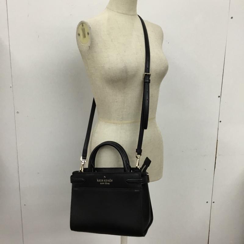 ケイトスペード Kate Spade ハンドバッグ ハンドバッグ 2WAY ショルダー ロゴ、文字 黒 / ブラック /  レディース USED 古着 中古 10110165