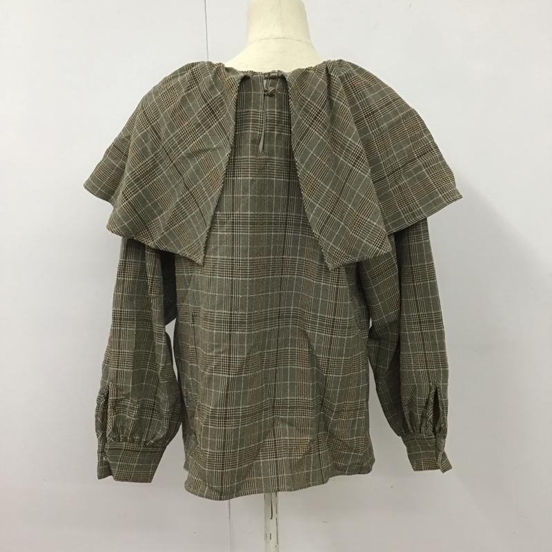 ジーナシス JEANASIS シャツ、ブラウス 長袖 FREE チェック マルチカラー / マルチカラー /  レディース USED 古着 中古 10128441