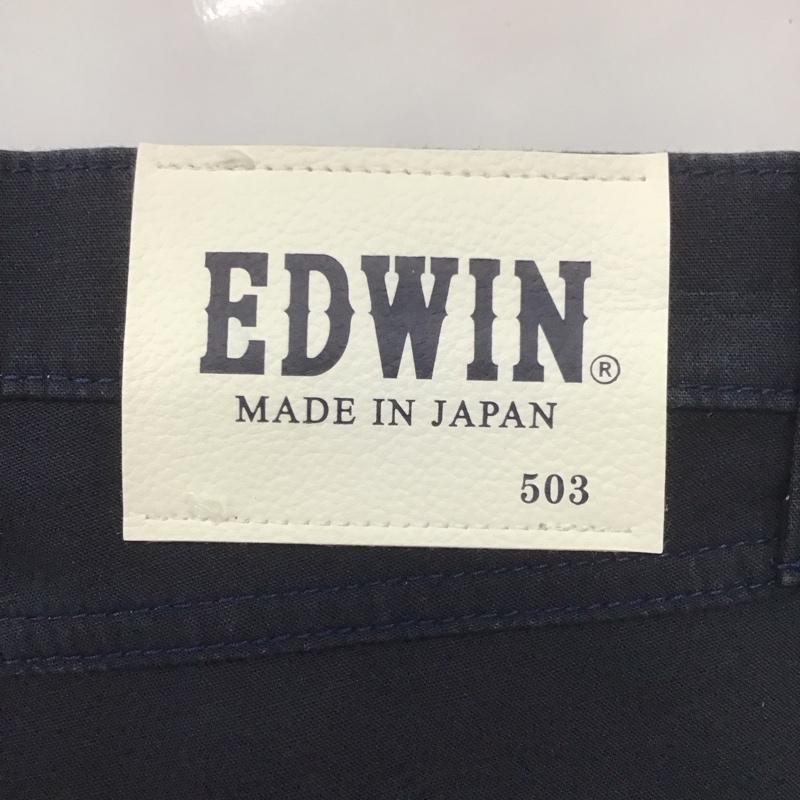 エドウィン EDWIN パンツ デニム、ジーンズ e53fcm ジャージーズパンツ カジュアルパンツ ワイドパンツ 36 無地 紺 / ネイビー /  メンズ USED 古着 中古 10107201