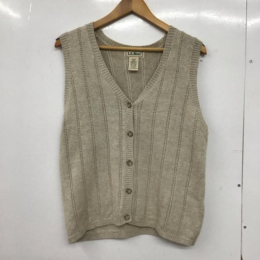 エルエルビーン L.L.Bean ベスト ベスト M 無地 ベージュ / ベージュ /  レディース USED 古着 中古 10147192