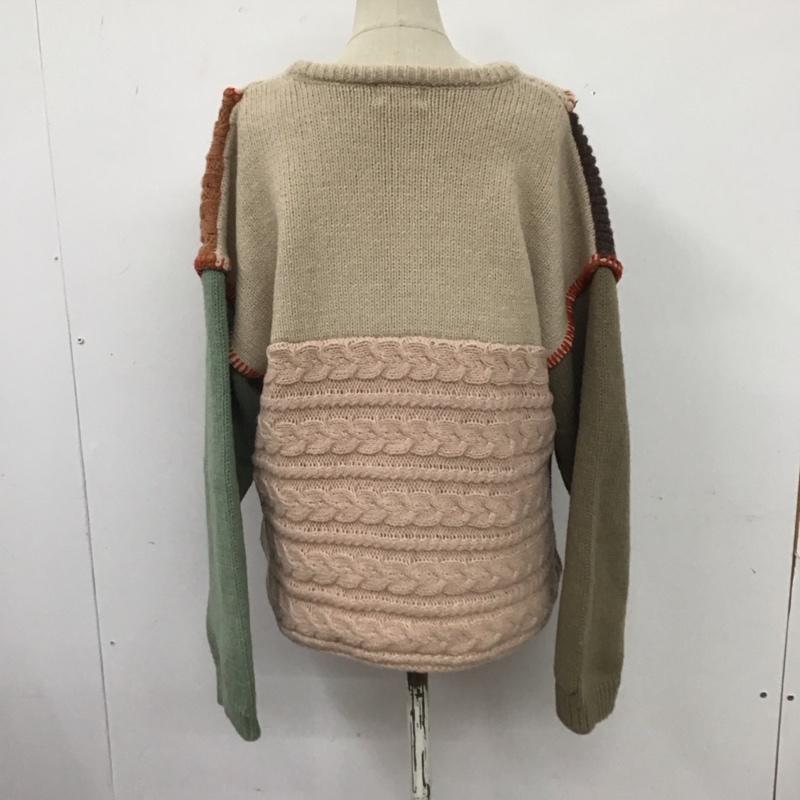 ビームス BEAMS ニット、セーター 長袖 長袖ニットカットソー ニット セーター クルーネックニット  マルチカラー / マルチカラー /  レディース USED 古着 中古 10124231