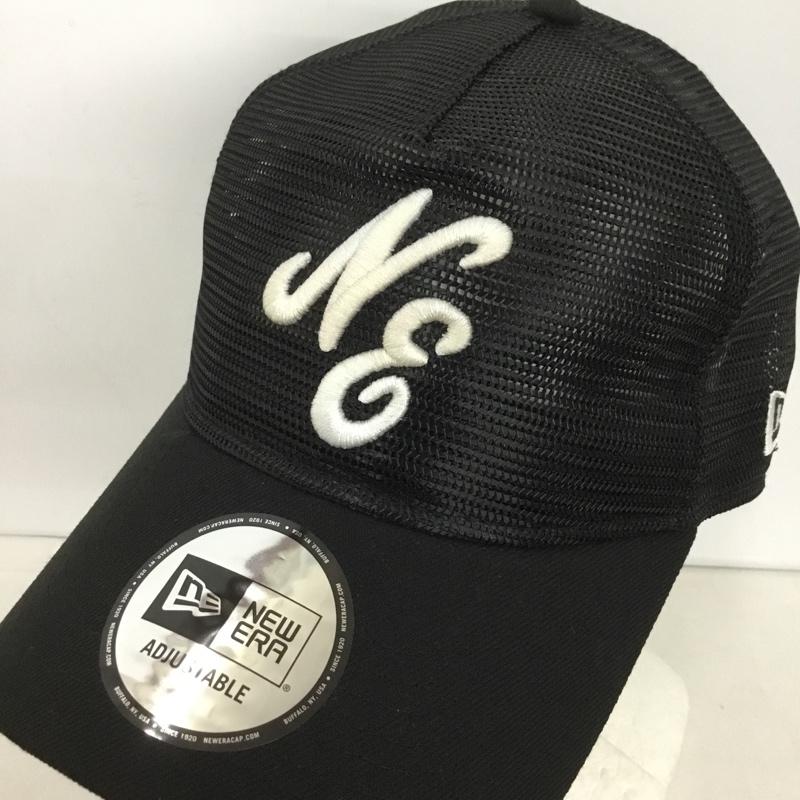 ニューエラ NEW ERA 帽子 キャップ メッシュキャップ クラシックロゴ ロゴ、文字 黒 / ブラック /  メンズ USED 古着 中古 10144299