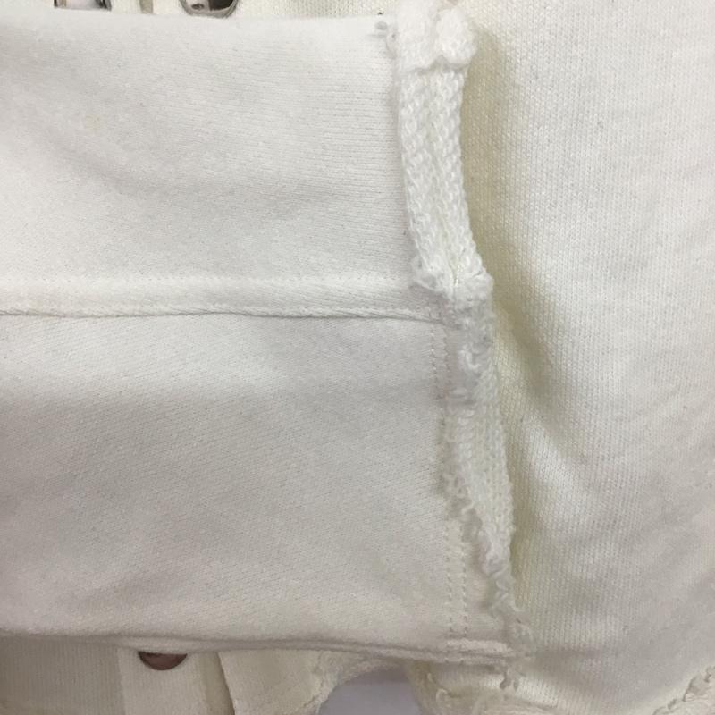 マウジー MOUSSY カーディガン 長袖 010FS780-0030 BUTTON UP CROPPED CD クロップドカーディガン スウェット FREE 無地 白 / ホワイト /  レディース USED 古着 中古 10143813
