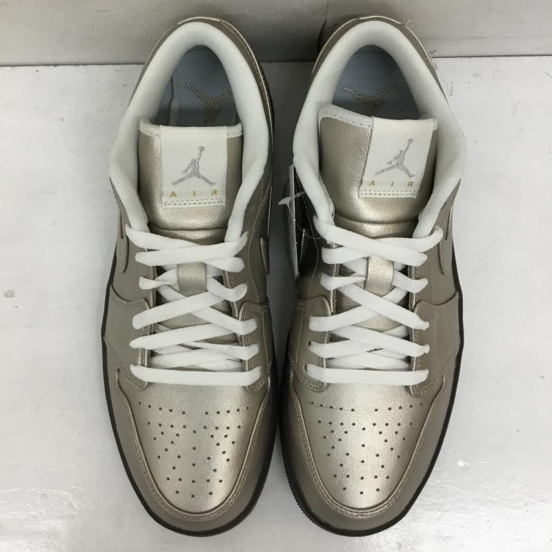 ナイキ NIKE スニーカー スニーカー HQ3529-099　Women s Air Jordan 1 Low SE Metallic Zinc 28.5cm ロゴ、文字 銀 / シルバー /  メンズ USED 古着 中古 10141691