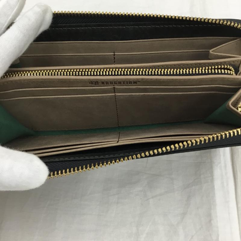 ノーティアム NAUGHTIAM 財布 長財布  黒 / ブラック / X 青 / ブルー / X 緑 / グリーン /  メンズ USED 古着 中古 10140569