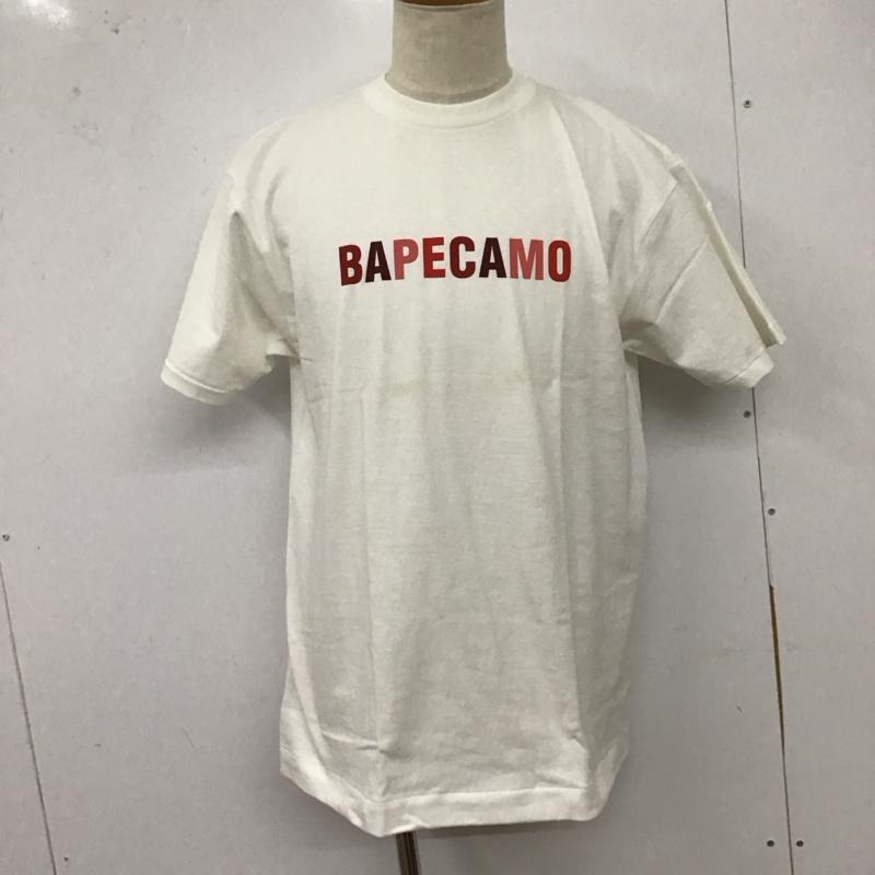アベイシングエイプ A BATHING APE Tシャツ 半袖 半袖カットソー プリントTシャツ クルーネックカットソー 初期 L ロゴ、文字 白 / ホワイト /  メンズ USED 古着 中古 10127801