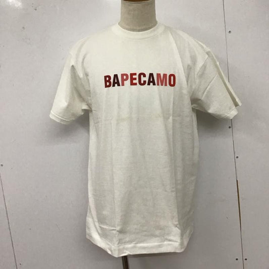 アベイシングエイプ A BATHING APE Tシャツ 半袖 半袖カットソー プリントTシャツ クルーネックカットソー 初期 L ロゴ、文字 白 / ホワイト /  メンズ USED 古着 中古 10127801